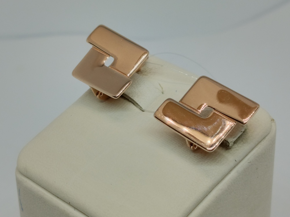 СЕРЬГИ БЕЗ КАМНЯ (Au 585)