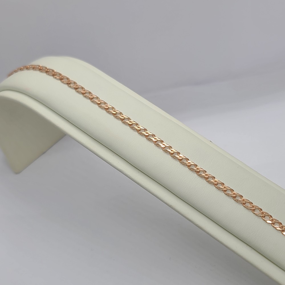 БРАСЛЕТ ПОЛНОВЕСНЫЙ Ромб двойной (Au 585)