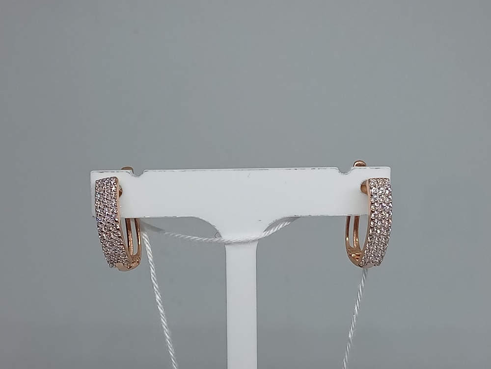 СКМИ585 СЕРЬГИ С КАМНЯМИ (Au 585)