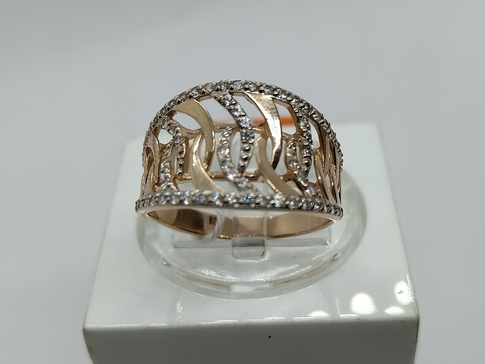 КОЛКМИ585 КОЛЬЦО С КАМНЯМИ (Au 585)