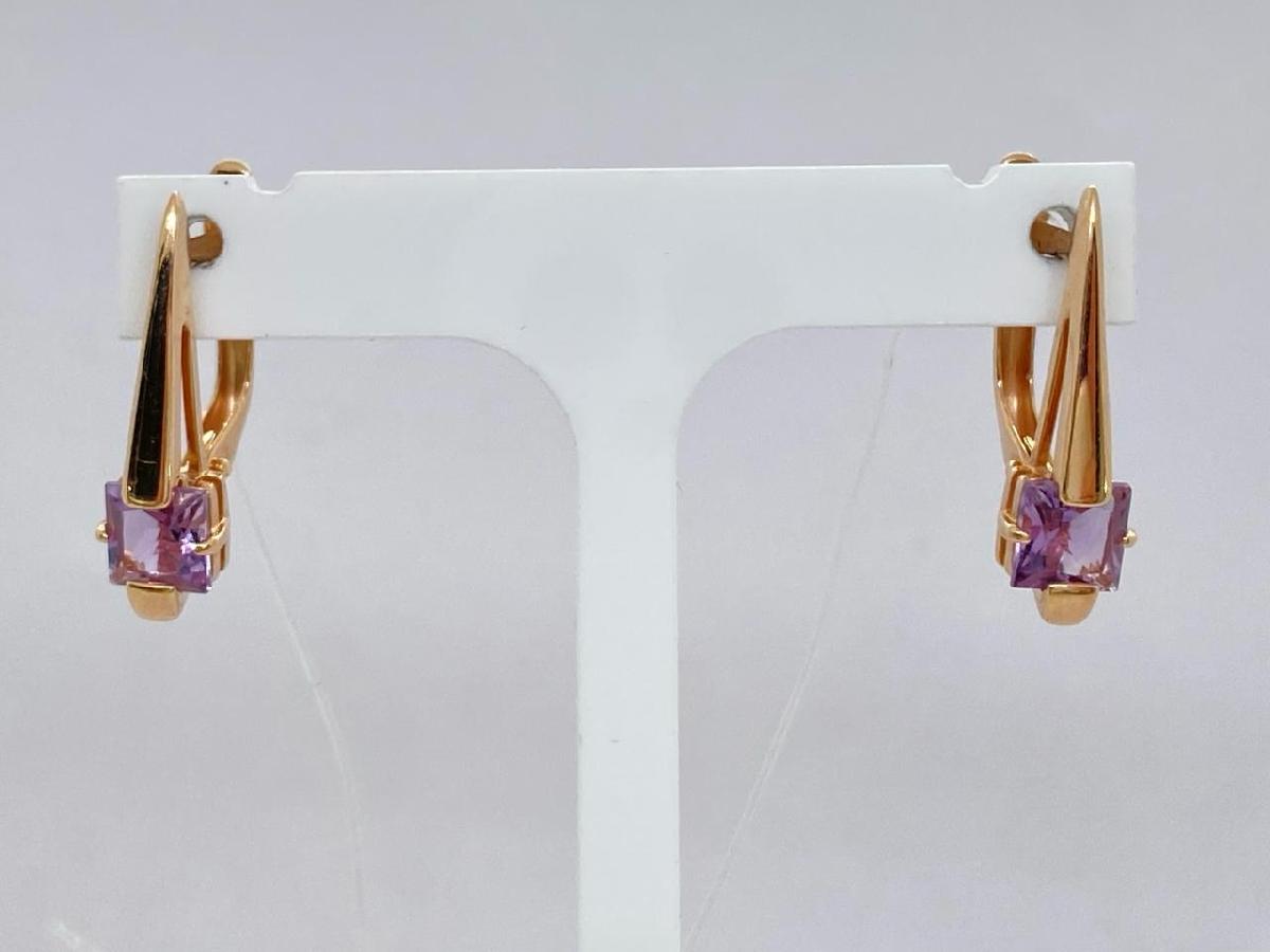 02-52-0300-01 СЕРЬГИ С КАМНЯМИ (Au 585)