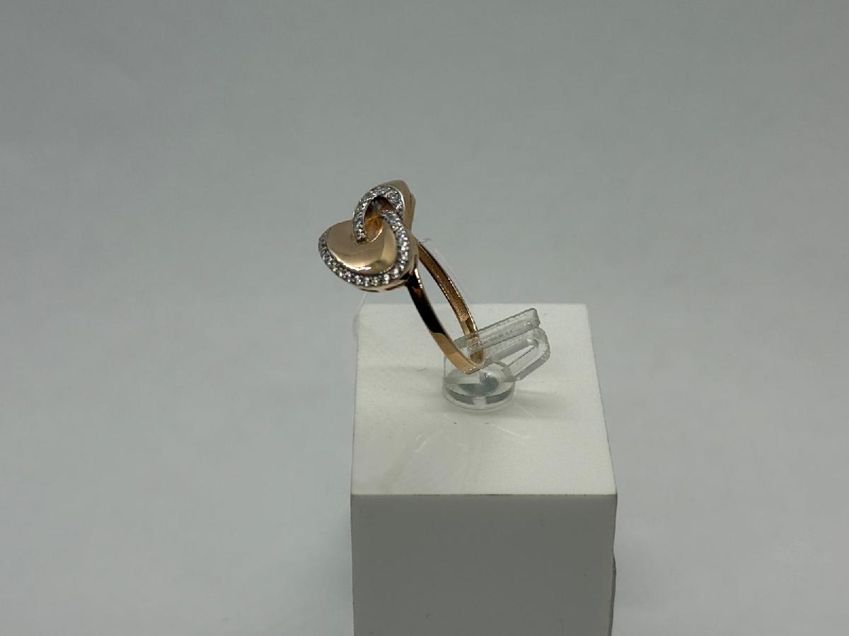 КОЛЬЦО С КАМНЯМИ (Au 585)