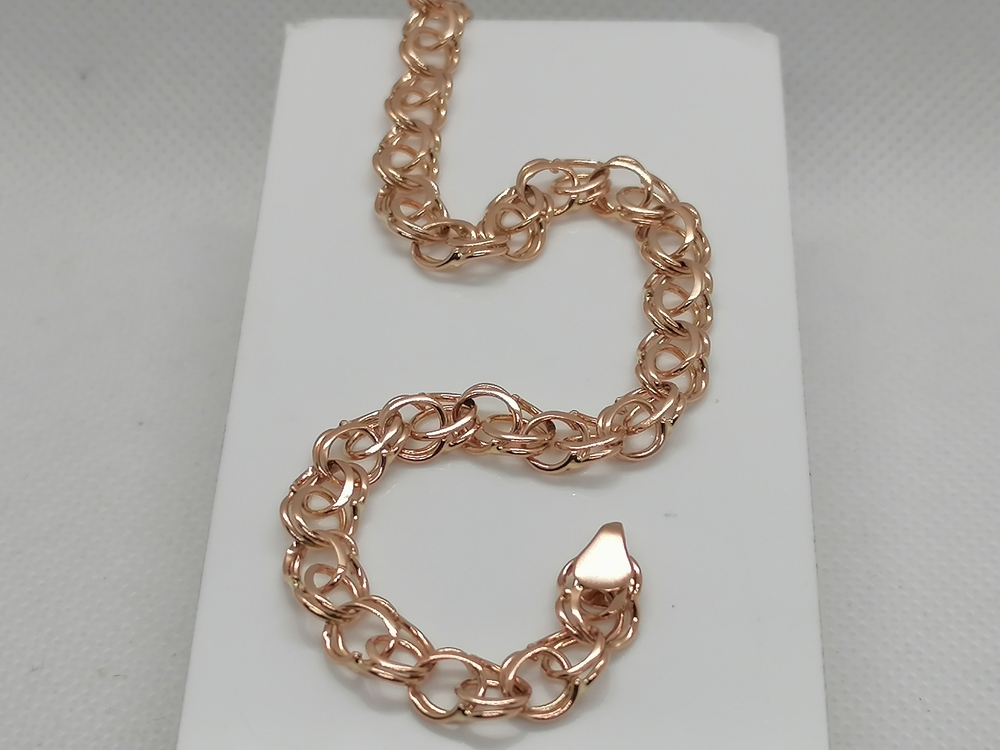 БЛБ585 БРАСЛЕТ ПОЛНОВЕСНЫЙ Бисмарк (Au 585)