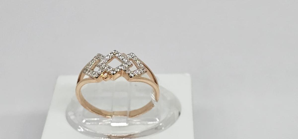 КОЛКМИ585 КОЛЬЦО С КАМНЯМИ (Au 585)