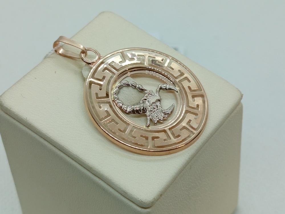 ПОДВЕСКА ЗНАК ЗОДИАКА СКОРПИОН (Au 585)