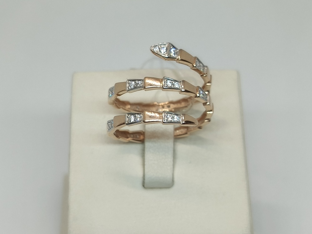 к1364 КОЛЬЦО С КАМНЯМИ (Au 585)