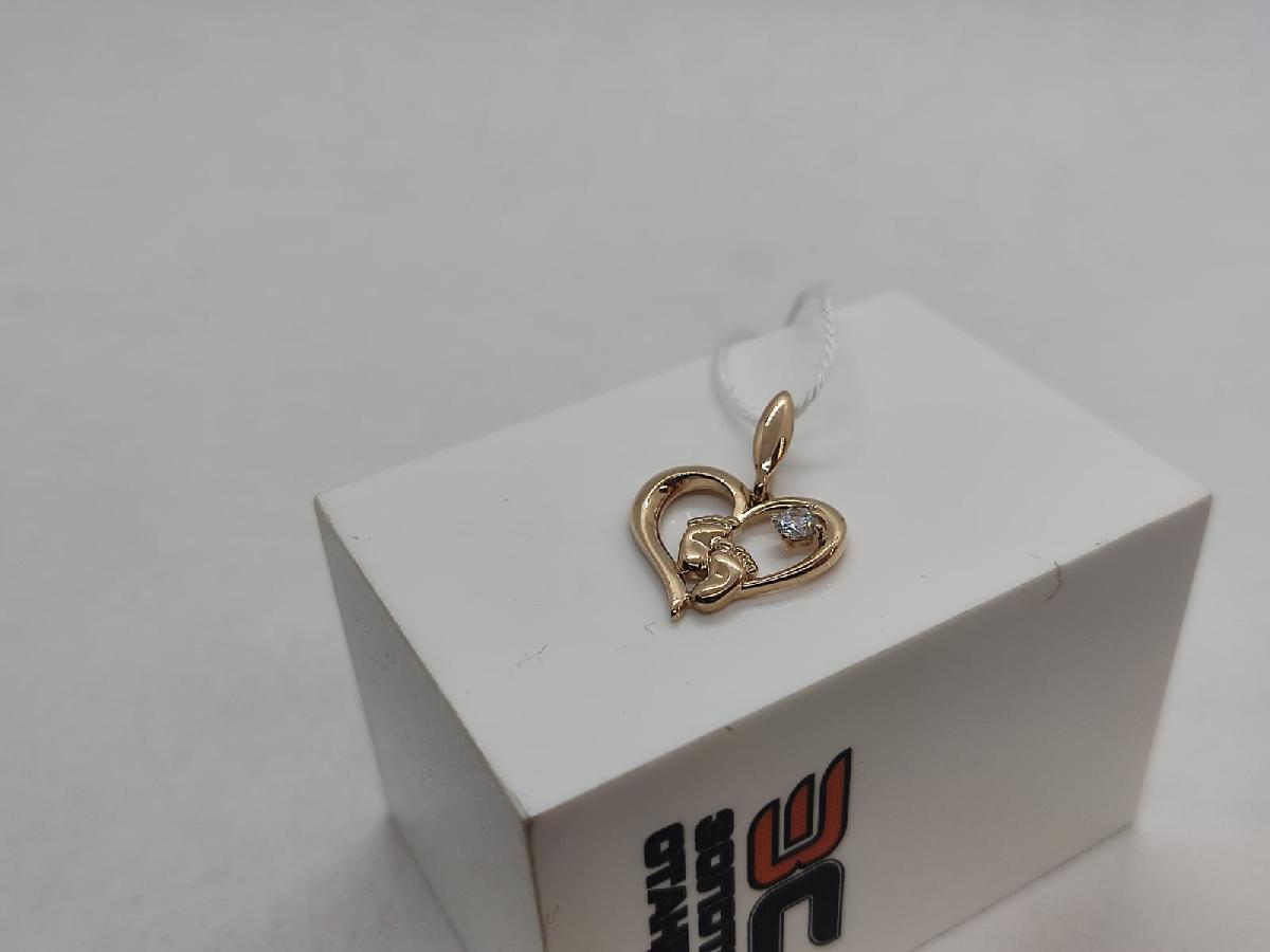 ПОДКМ585 ПОДВЕСКА С КАМНЕМ (Au 585)