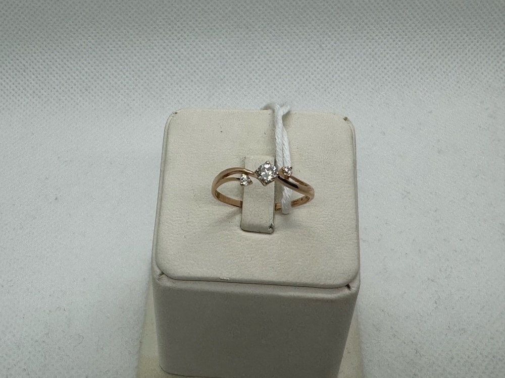 КОЛЬЦО С КАМНЯМИ (Au 585)