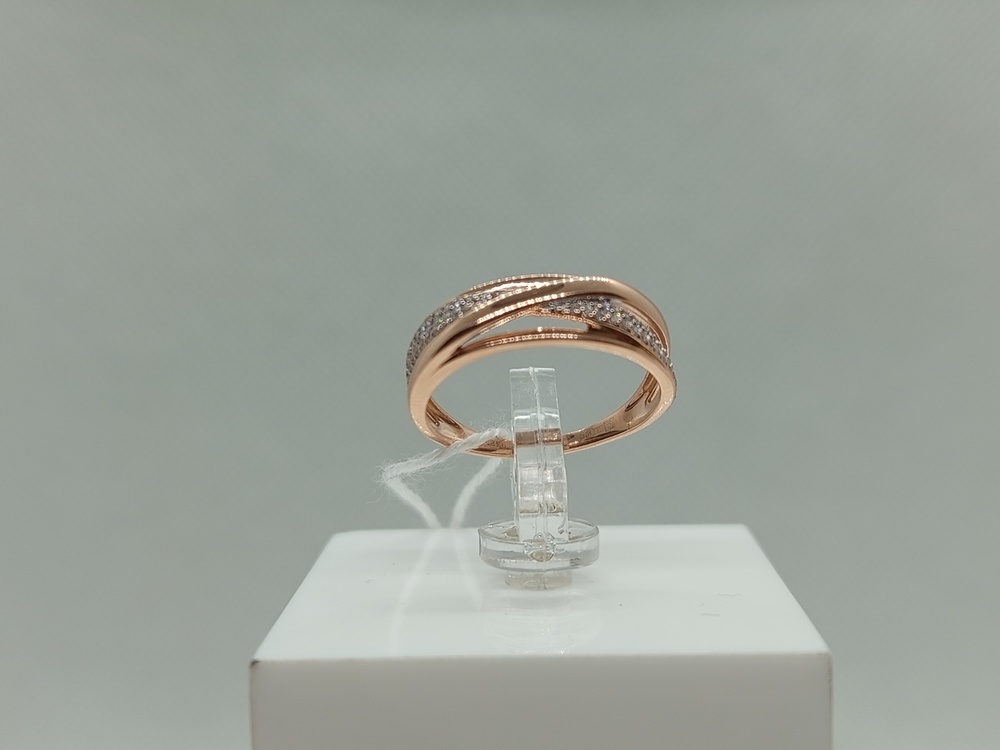 КОЛЬЦО С КАМНЯМИ (Au 585)