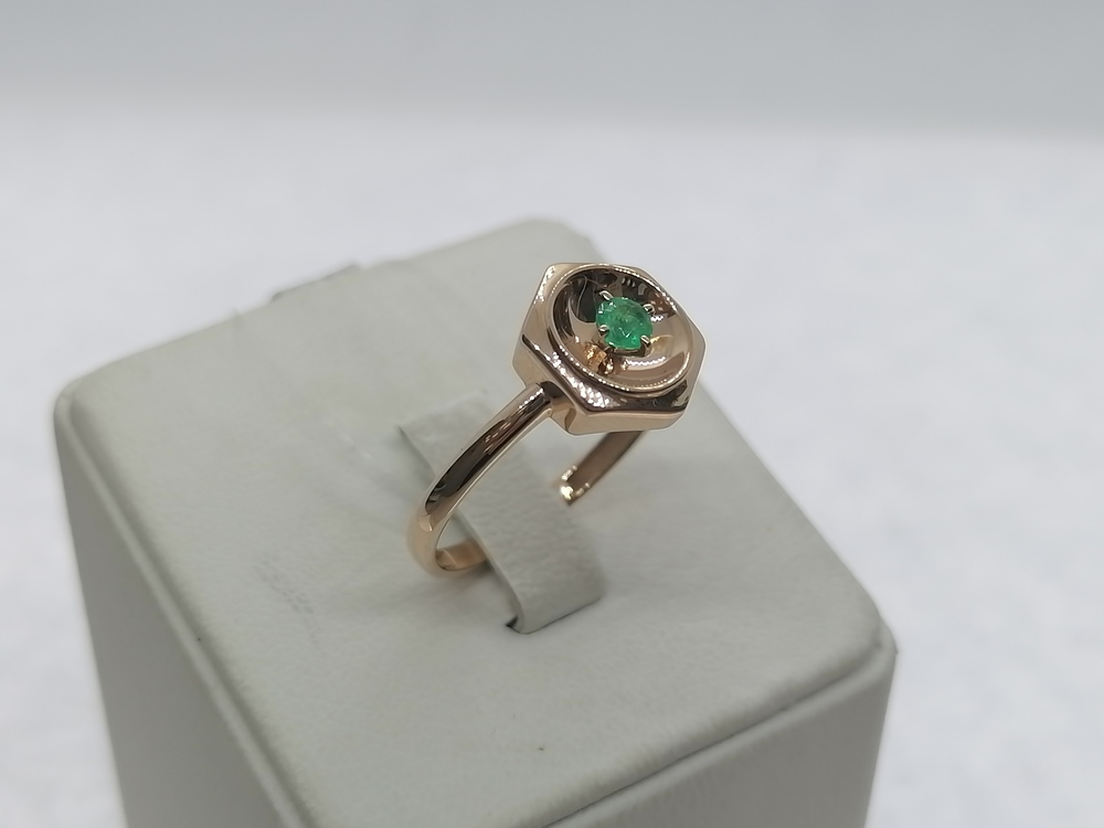 КОЛЬЦО ИЗУМРУД (Au 585)