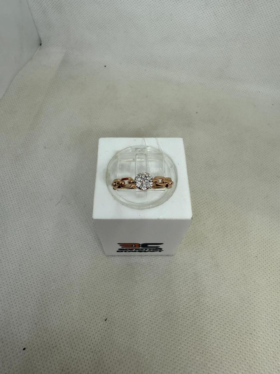 КОЛЬЦО С КАМНЯМИ (Au 585)