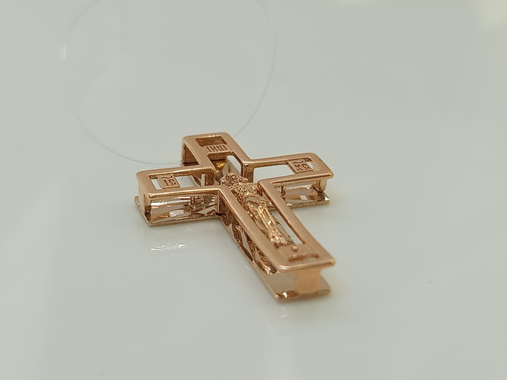 ПОДВЕСКА КРЕСТ без камня (Au 585)