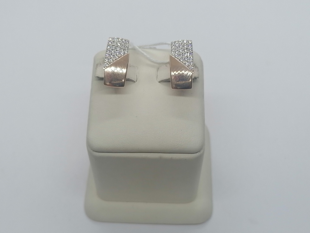 СКМИ585 СЕРЬГИ С КАМНЯМИ (Au 585)