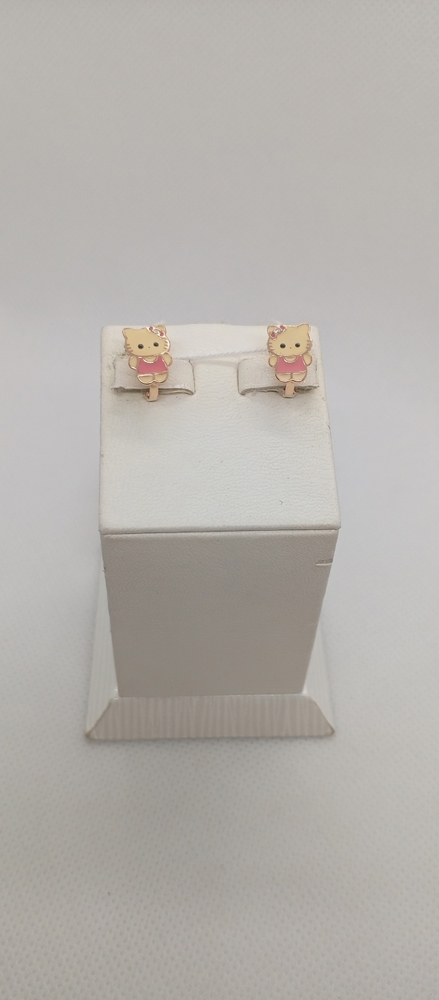 СКМИ585 СЕРЬГИ С КАМНЯМИ (Au 585)