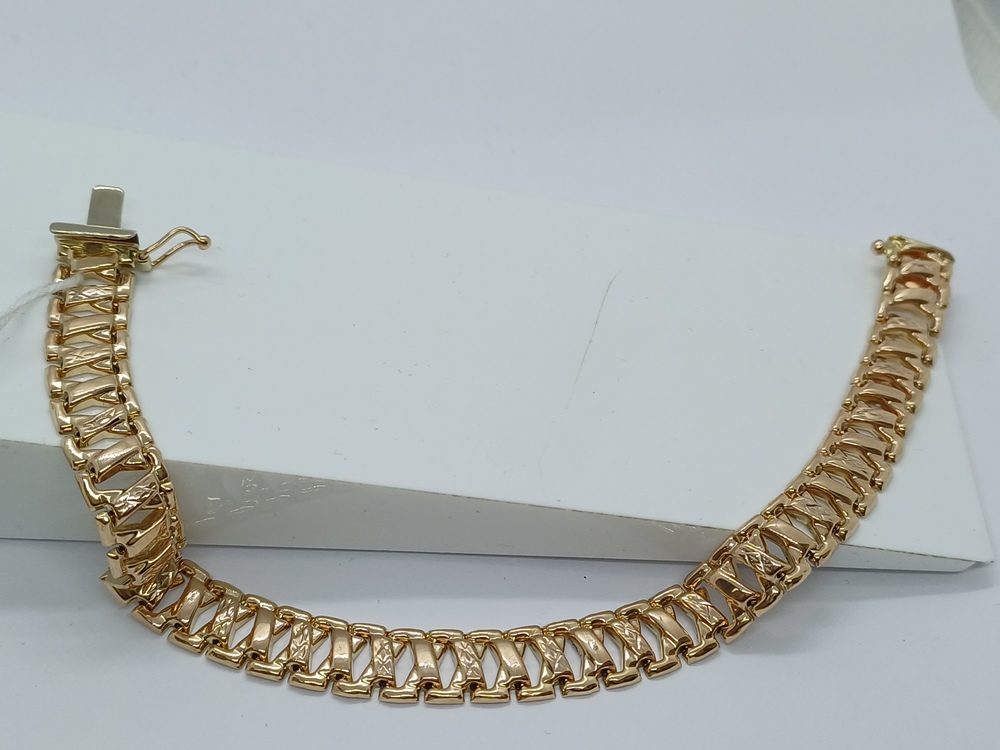 БРАСЛЕТ ПУСТОТЕЛЫЙ Фантазия Au 585