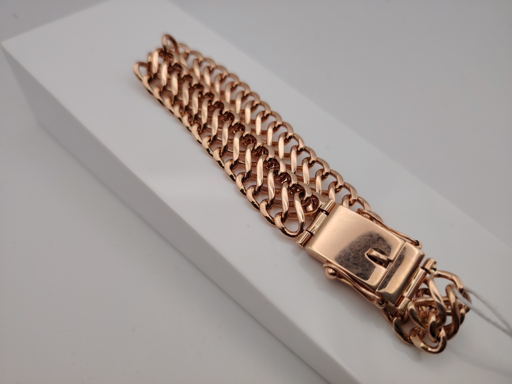 БЛ8585 БРАСЛЕТ ПОЛНОВЕСНЫЙ Восьмерка (Au 585)