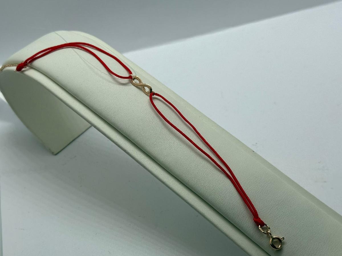 БРАСЛЕТ КРАСНАЯ НИТЬ (Au 585)