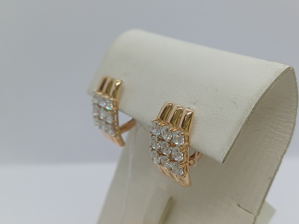 СЕРЬГИ С КАМНЯМИ (Au 585)