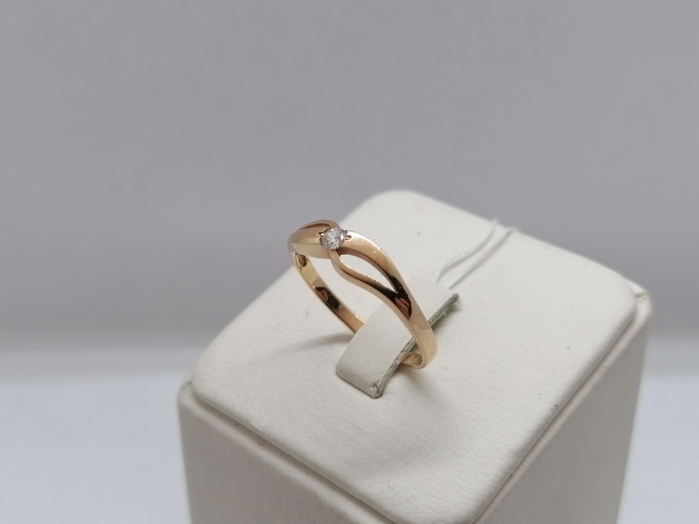 КОЛКМ585 КОЛЬЦО С КАМНЕМ (Au 585) КОЛКМ585 КОЛЬЦО С КАМНЕМ (Au 585)