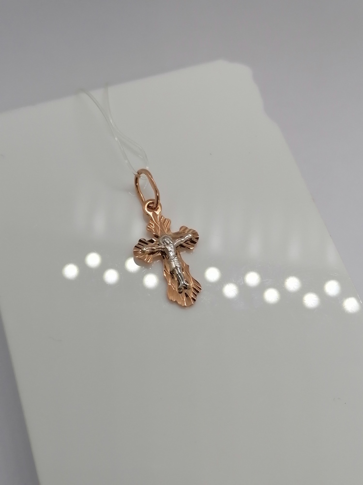 ПОДВЕСКА КРЕСТ без камня (Au 585)