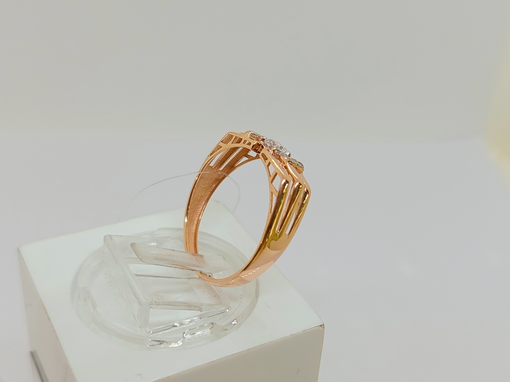 КОЛЬЦО С КАМНЯМИ (Au 585)