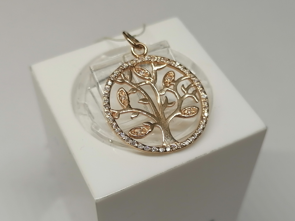 9780 ПОДВЕСКА С КАМНЯМИ (Au 585)