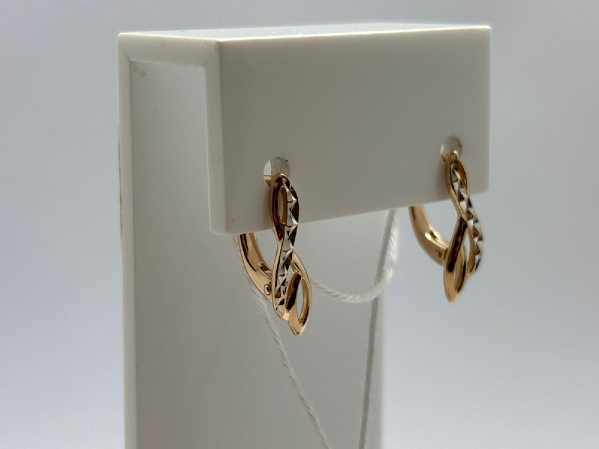 СБКМ585 СЕРЬГИ БЕЗ КАМНЯ (Au 585)