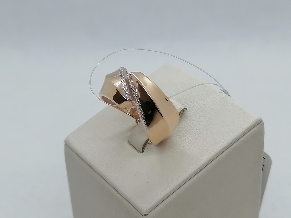 КОЛЬЦО С КАМНЯМИ (Au 585)