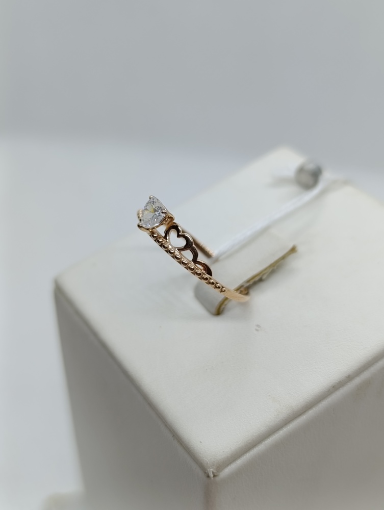 КОЛКМ585 КОЛЬЦО С КАМНЕМ (Au 585)