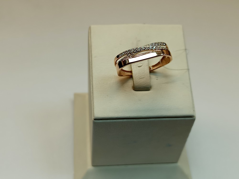 КОЛЬЦО С КАМНЯМИ (Au 585)