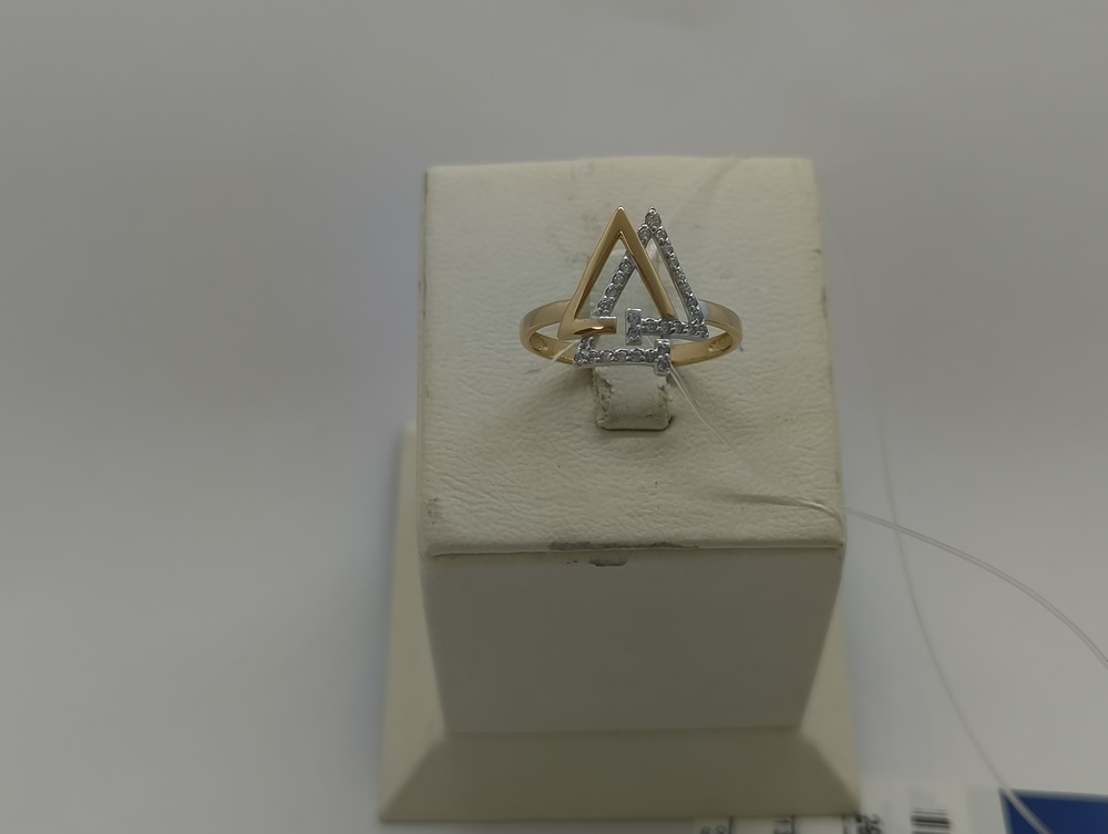 КОЛЬЦО С КАМНЯМИ (Au 585)