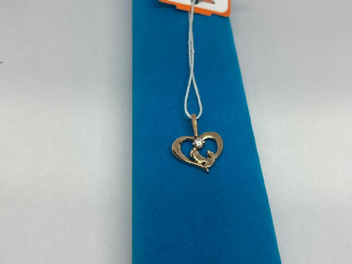 ПОДКМ585 ПОДВЕСКА С КАМНЕМ (Au 585)