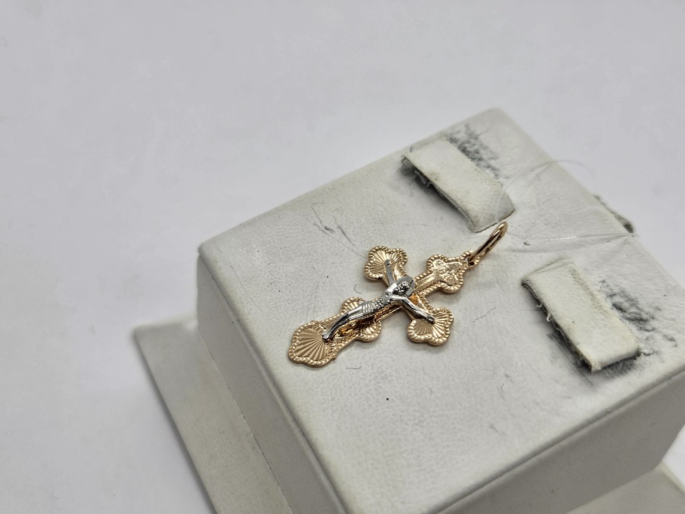 ПОДВЕСКА КРЕСТ без камня (Au 585)