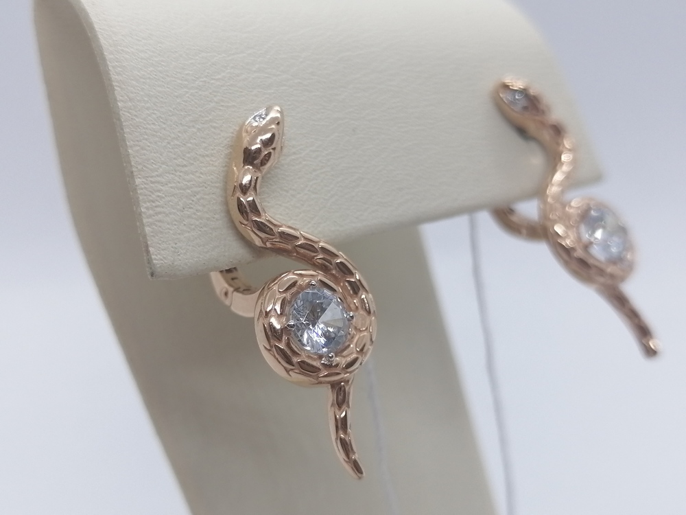 СЕРЬГИ С КАМНЯМИ (Au 585)