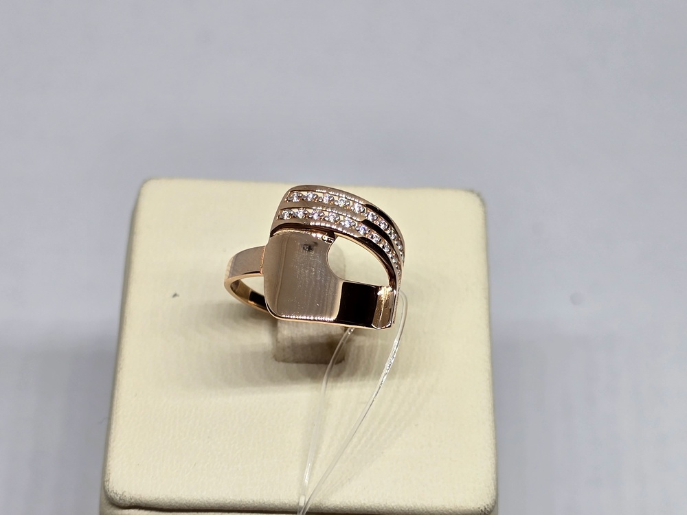 КОЛЬЦО С КАМНЯМИ (Au 585)