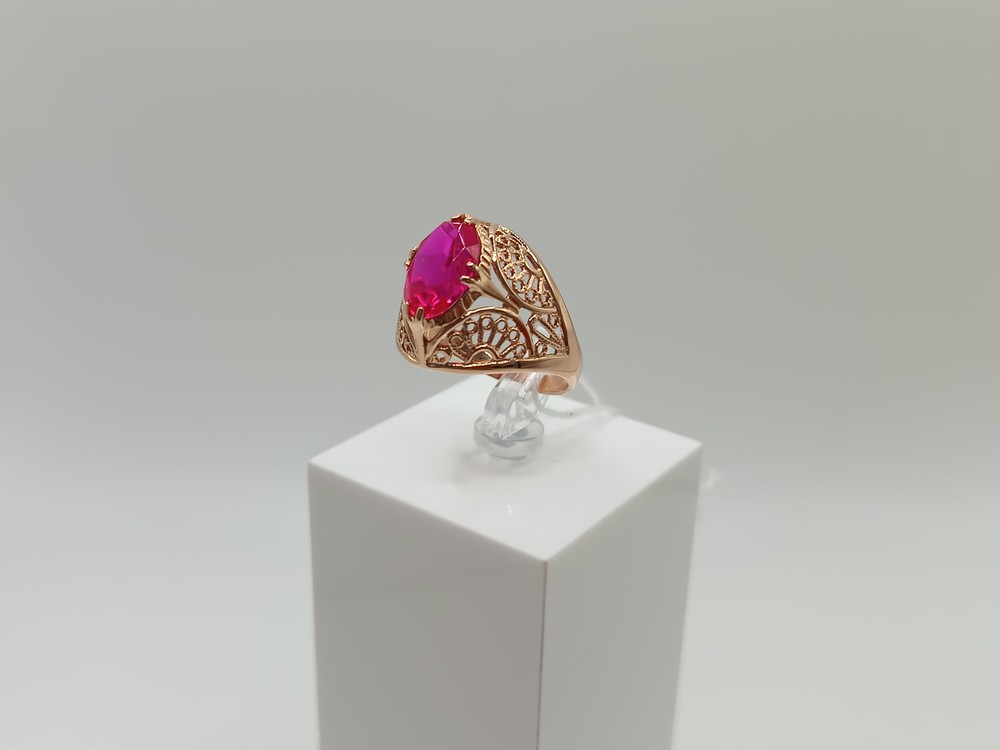 КОЛКМ583 КОЛЬЦО С КАМНЕМ (Au 583)