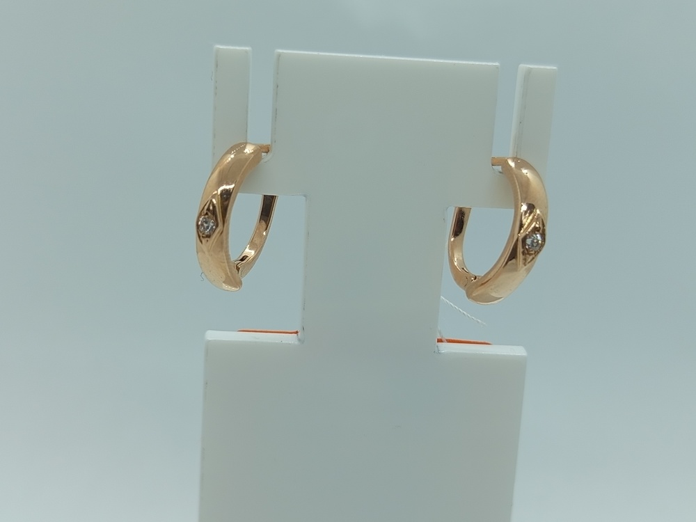 СЕРЬГИ С КАМНЕМ (Au 585)