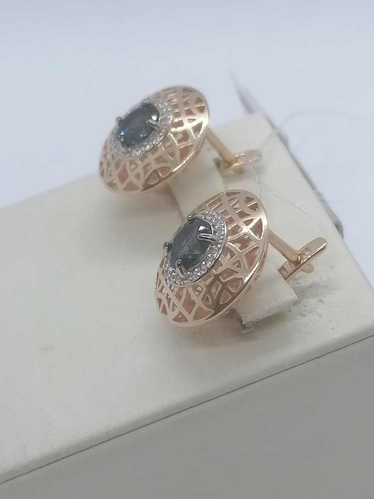 СЕРЬГИ С КАМНЯМИ (Au 585)