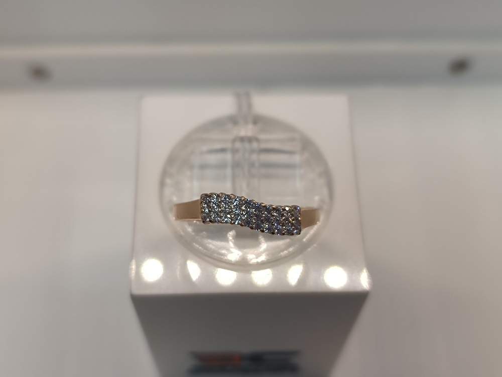 КОЛКМИ585 КОЛЬЦО С КАМНЯМИ (Au 585)