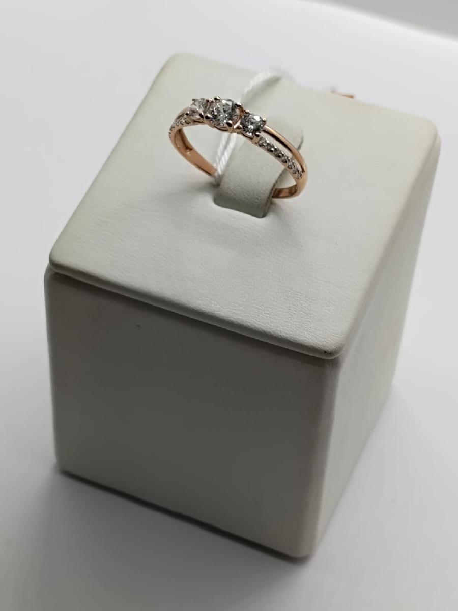 КОЛКМИ585 КОЛЬЦО С КАМНЯМИ (Au 585)