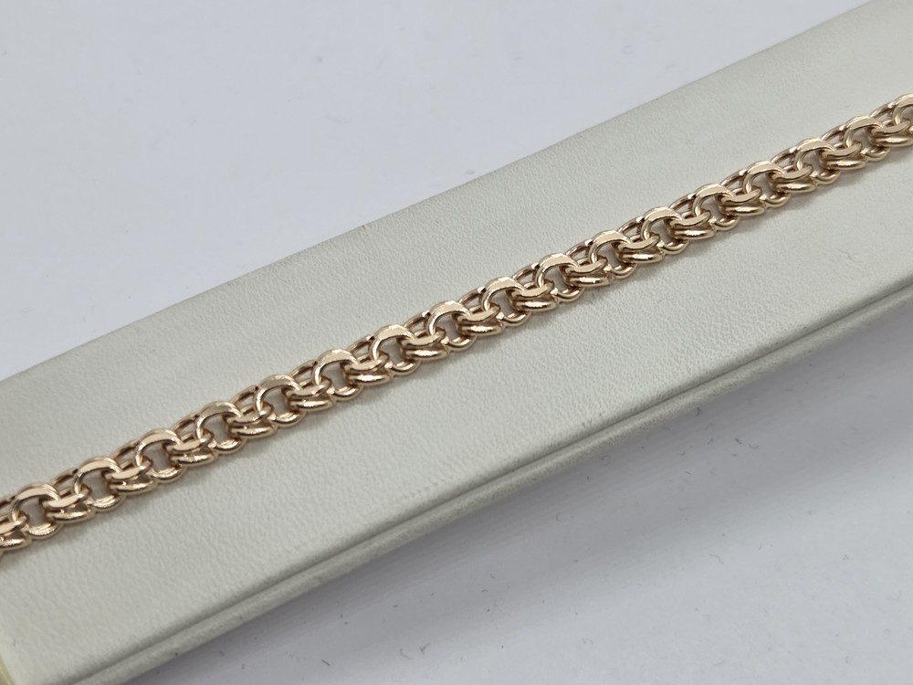 БРАСЛЕТ ПУСТОТЕЛЫЙ Бисмарк (Au 585)