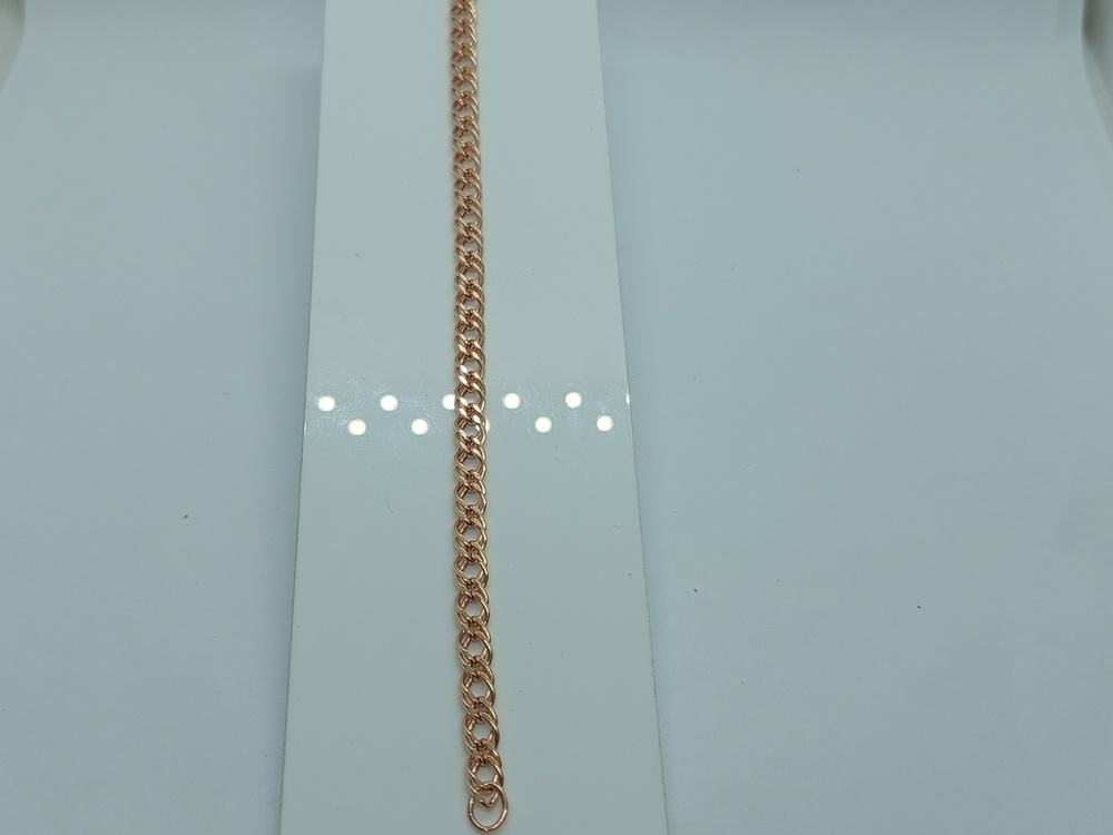 БРАСЛЕТ ПУСТОТЕЛЫЙ Ромб двойной (Au 585)