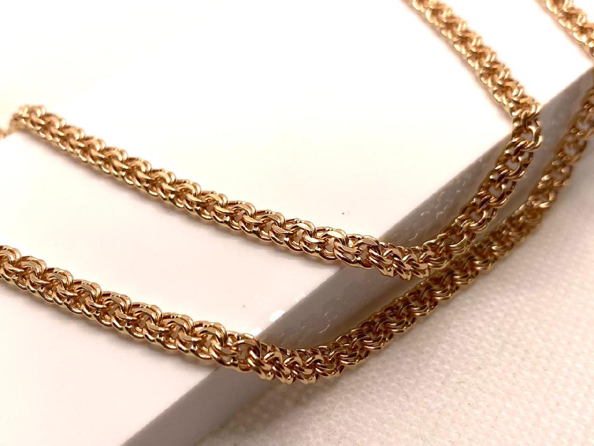 10070380150 ЦЕПЬ ПУСТОТЕЛАЯ Бисмарк (Au 585)