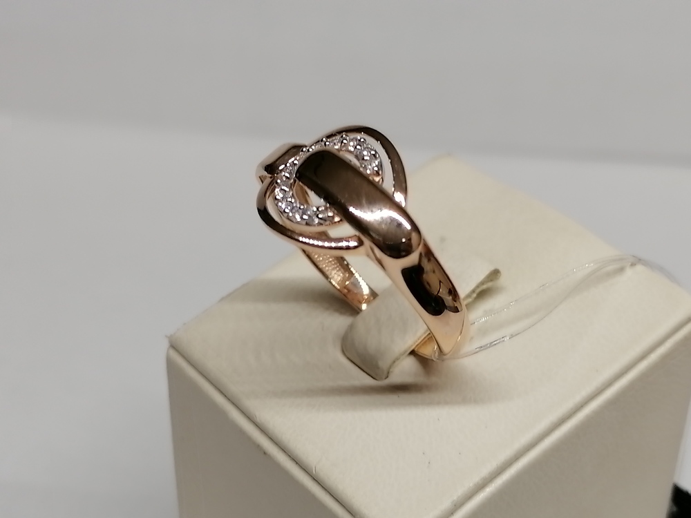 КОЛЬЦО С КАМНЯМИ (Au 585)