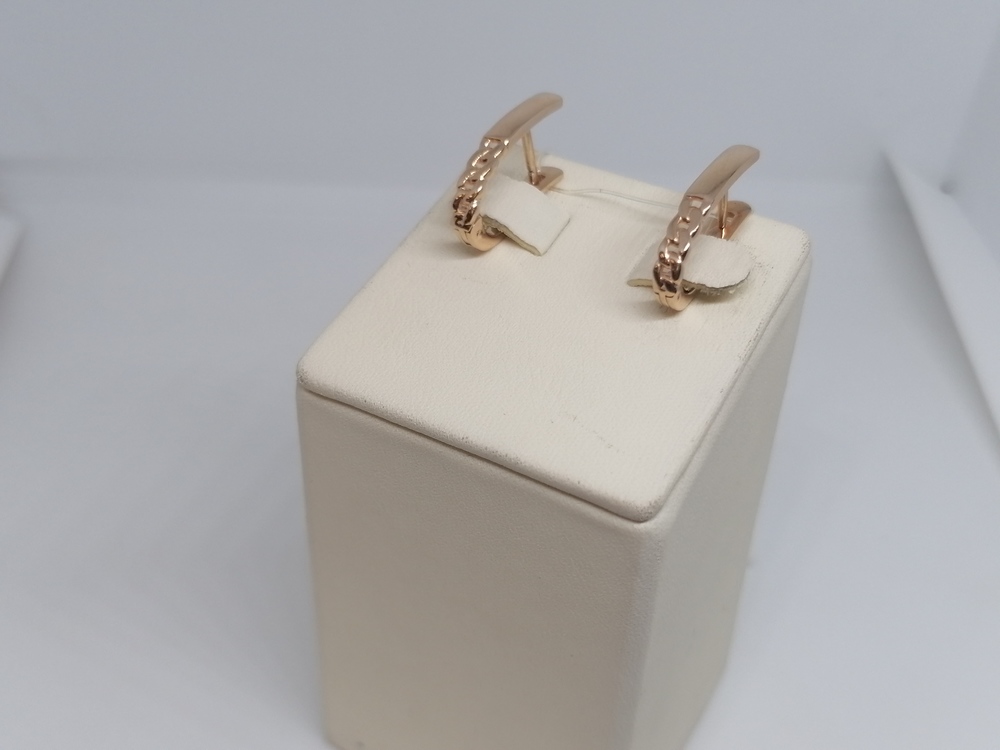 СЕРЬГИ БЕЗ КАМНЯ (Au 585)