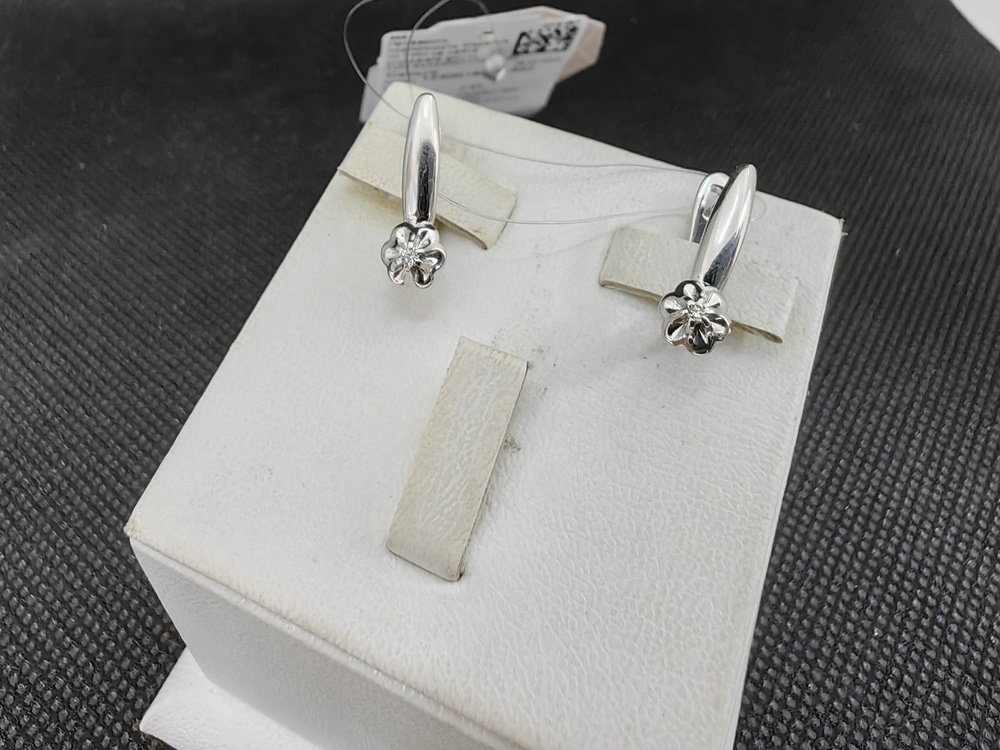 СЕРЬГИ БРИЛЛИАНТ (Ag 925)