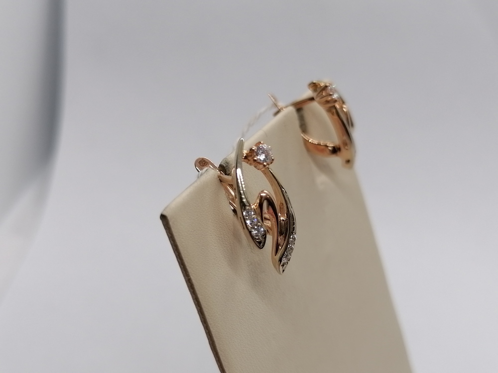 СЕРЬГИ С КАМНЯМИ (Au 585)