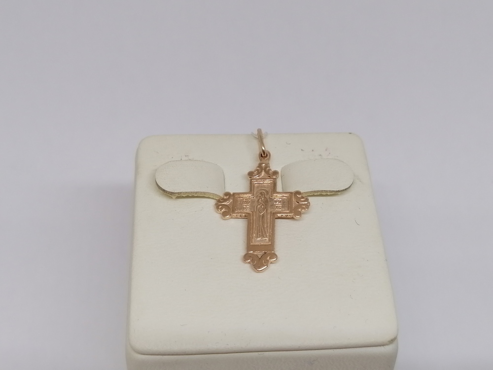 ПОДВЕСКА КРЕСТ без камня (Au 585)