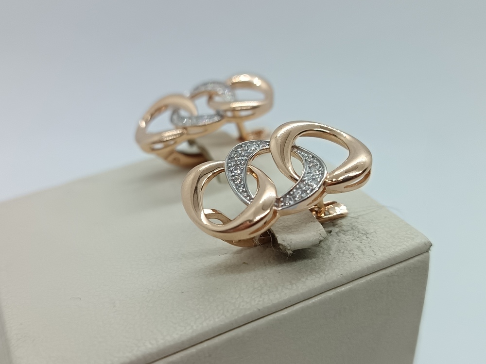 СЕРЬГИ С КАМНЯМИ (Au 585)