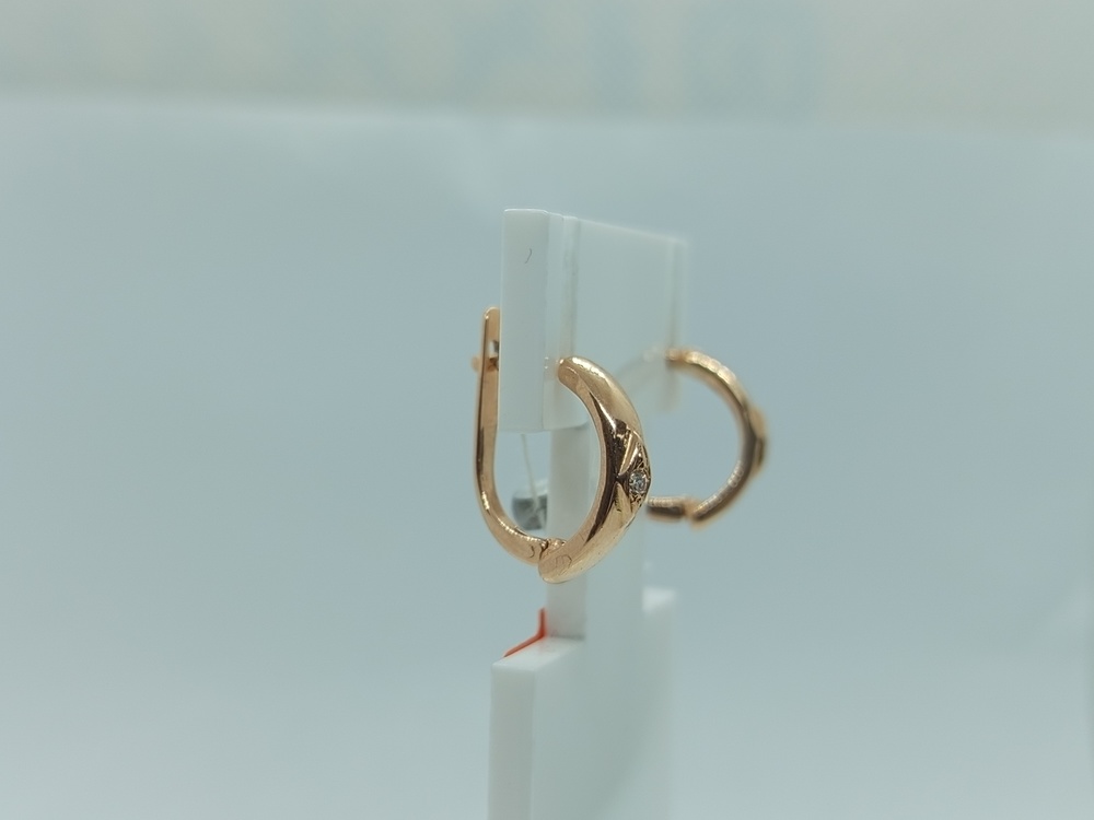 СЕРЬГИ С КАМНЕМ (Au 585)